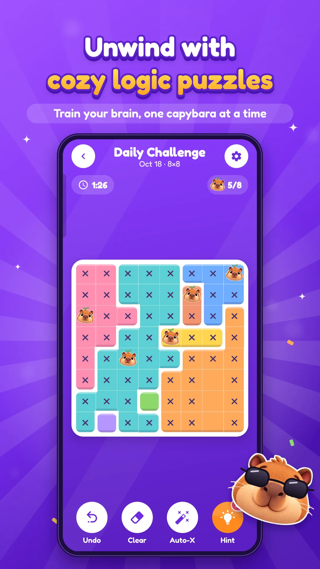 Cozy logic puzzles
