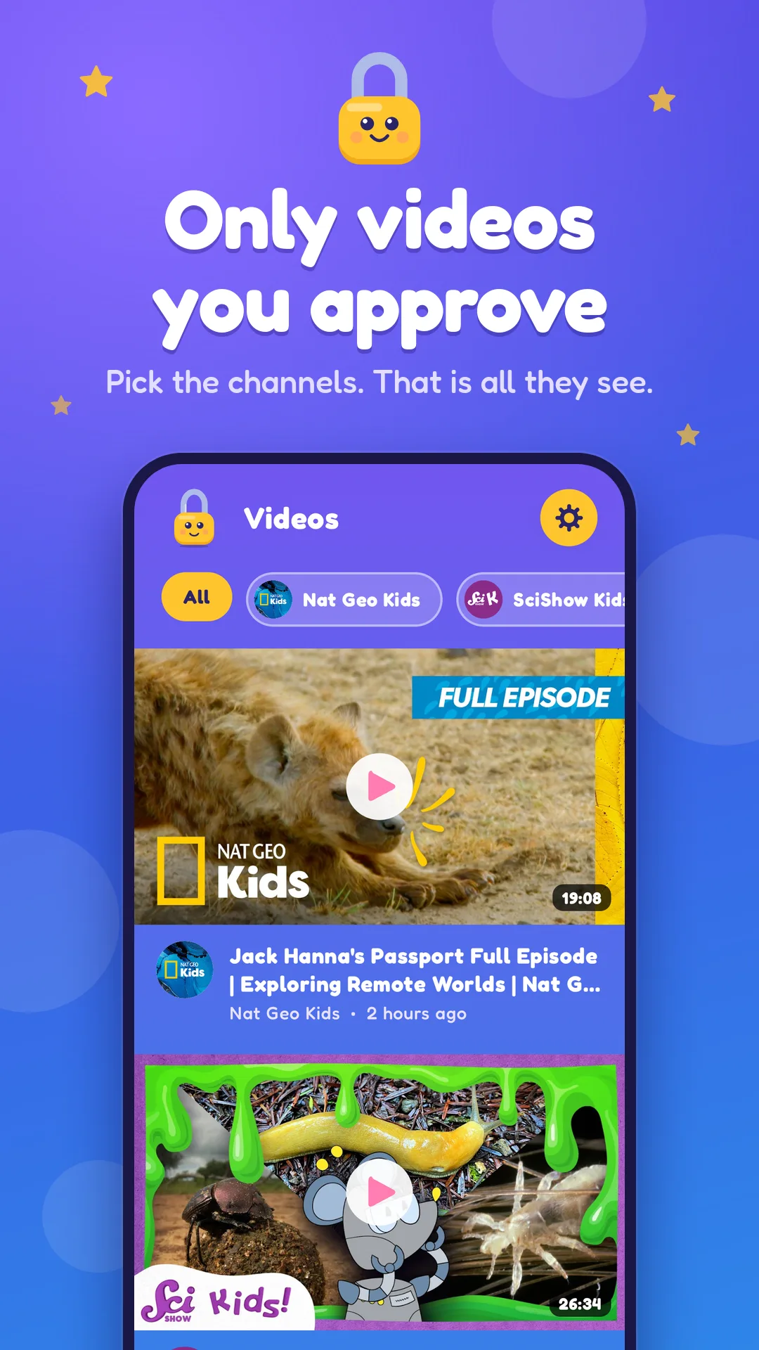 Only videos you approve