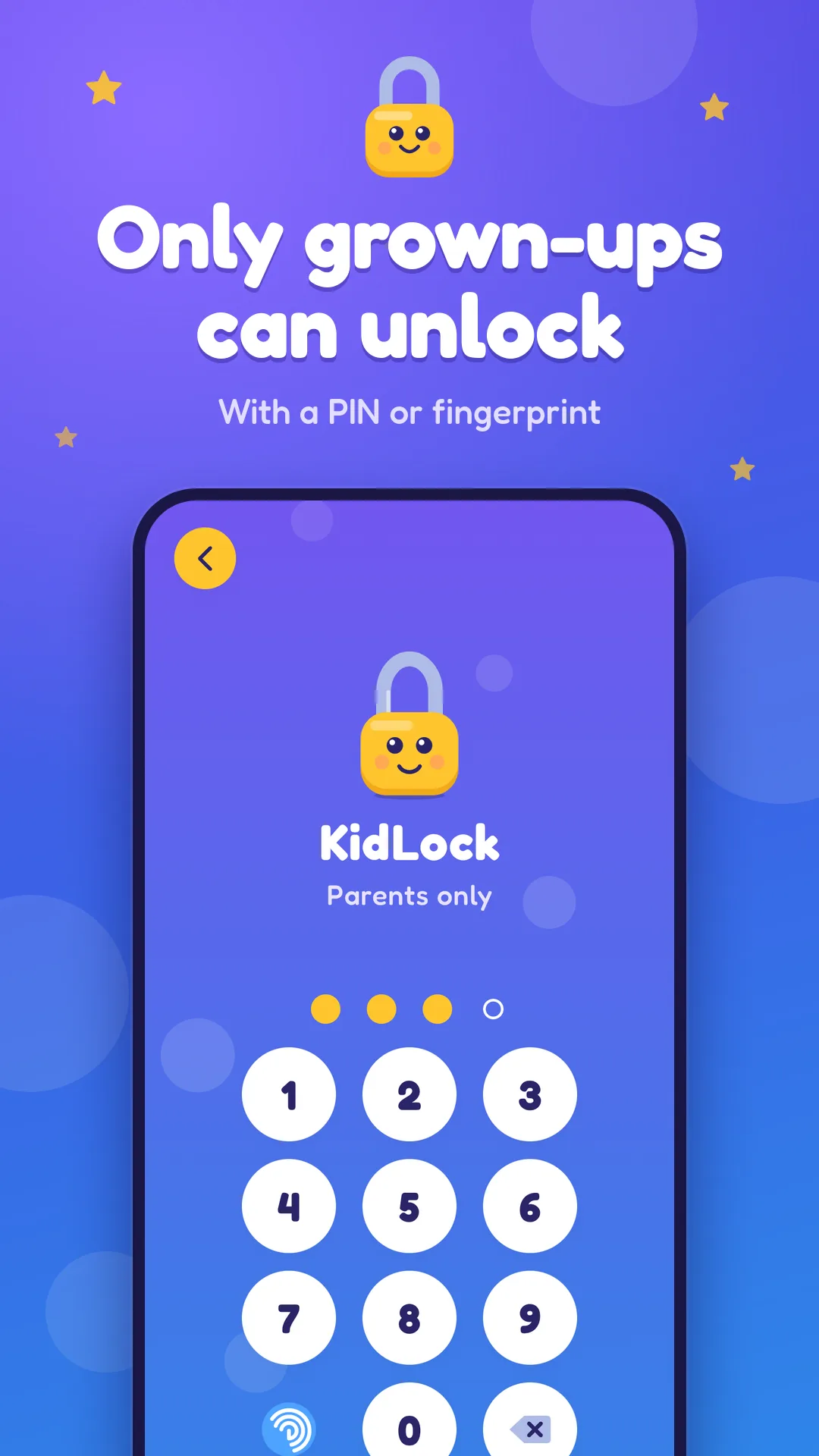 Only grown-ups can unlock