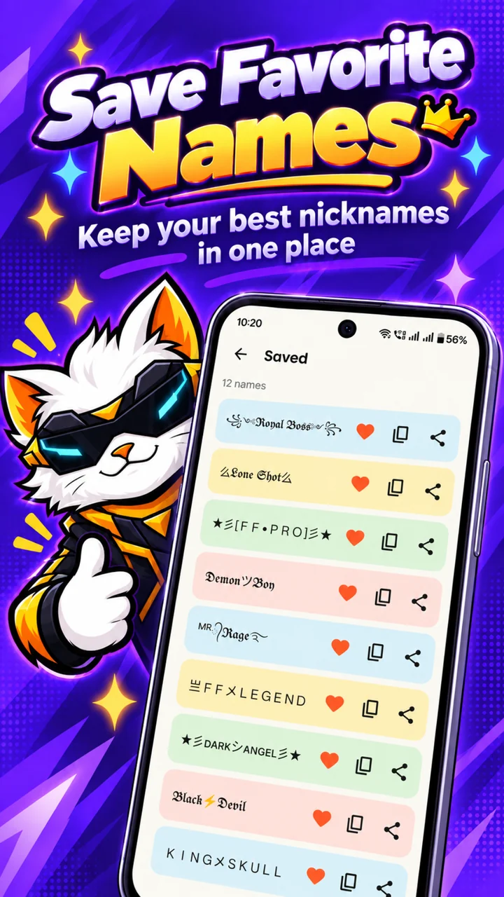 Save your favorite names
